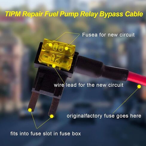 TIPM تجاوز كابل و طقم إصلاح مرحل مضخة الوقود: 14AWG 20AMP ​​ABS كابل تجاوز ل 1500 2500 3500 in Saudi Arabia