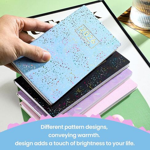 2026 ،A6 Daily Planner - Ultra-Compact Pocket Calendar (يناير 2026 - ديسمبر 2026) ،غطاء رفيع ،محفظة/جيب ،وردي in Saudi Arabia