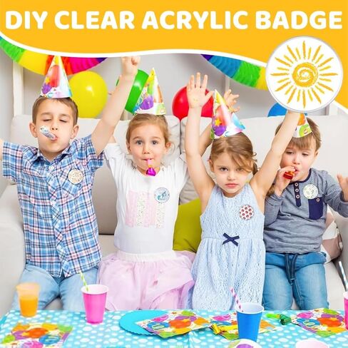 10 DIY Button Making Kit for Crafts, 58mm Clear Badge Supplies for Creative Projects in Saudi Arabia