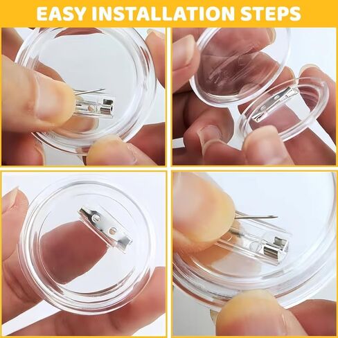 10 DIY Button Making Kit for Crafts, 58mm Clear Badge Supplies for Creative Projects in Saudi Arabia
