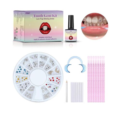 Tooth Gem Kit, DIY Crystals Jewelry Kit Teeth Gems Kit, 2025 New Professional Fashionable Y2k Tooth Gems Kit for Teeth, Teeth Jewelry Starter Kit in Saudi Arabia