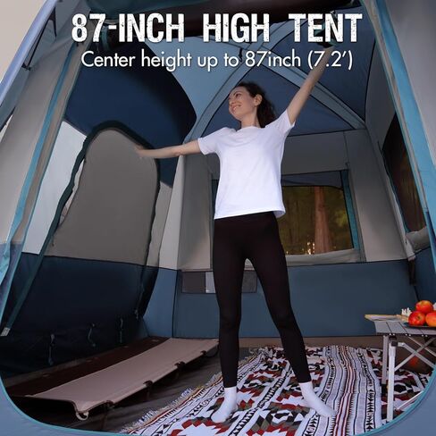 PORTAL 5 Person SUV Tent with Porch for Camping, Spacious Car Trunk Tent for Travel Camp Outdoor Tailgate, Water Resistant and Windproof in Kuwait