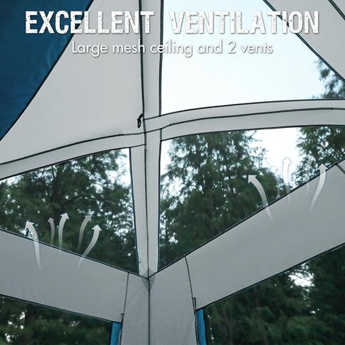 PORTAL 5 Person SUV Tent with Porch for Camping, Spacious Car Trunk Tent for Travel Camp Outdoor Tailgate, Water Resistant and Windproof in Kuwait