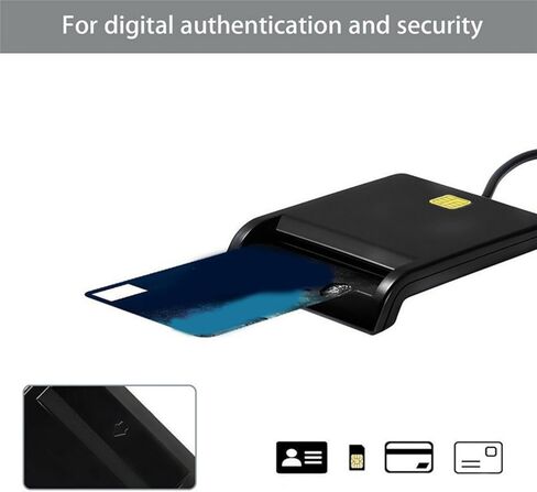 USB Intelligent Card Reader Adapter Connector Card Reader For Phone Tablet Online Identification Card Cloner in Saudi Arabia