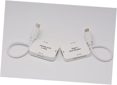 Tofficu 3 in 1 USB Type-C OTG Hub Card Reader for Phone and Laptop Universal Memory Card Adapter Compatible USB-C Devices White Design in Saudi Arabia