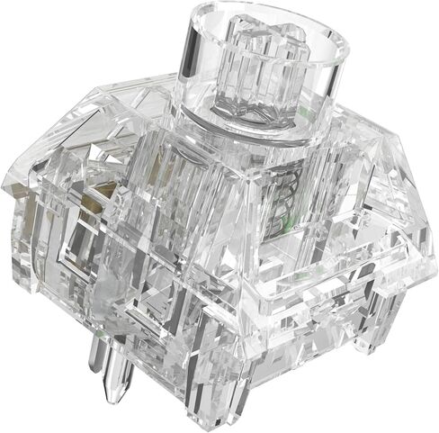 DRAOZA Kailh Box Jellyfish PRO Fully Transparent RGB Clicky Linear Tactile Mechanical Keyboard（Jade Jellyfish 108pcs） in Saudi Arabia