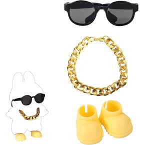 مجموعة ملابس الدمية، تتضمن نظارات وأحذية الأميرة الوردية وحبل أرنب أنيق وإكسسوارات وهدايا لملابس الدمية in Kuwait