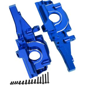 Aluminum Rear Bulkhead Gearbox Upgrades for 1/16 Mini E-Revo Slash Summit RC Car,Alloy Rear Transmission Case Hops Up,Blue in Saudi Arabia