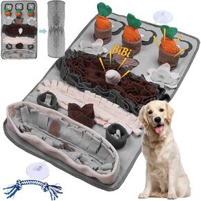 اميامي بساط سنافل للكلاب الكبيرة مقاس 32 انش × 20 انش، بساط استنشاق للكلاب بطيئة الاكل ويعالج العقل، العاب حفر غنية للكلاب والتحفيز الذهني وتشجع مهارات البحث عن الطعام الطبيعية in Kuwait