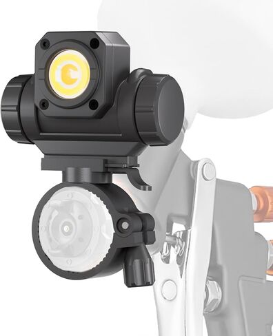 Rechargeable LED Paint Gun Light, 450LM Paint Spray Gun Light with 3 Lighting Modes, 3500–6500K, CRI 95+, 360° Swivel & 45° Tilt for Auto Painting and Color Matching in Saudi Arabia