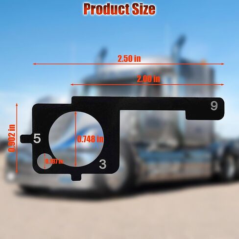 4-in-1 Truck Pre-Trip Inspection Tool with Metal Keychain and Spring O-Ring Fit for Brakes, Tires & Windshield in Saudi Arabia