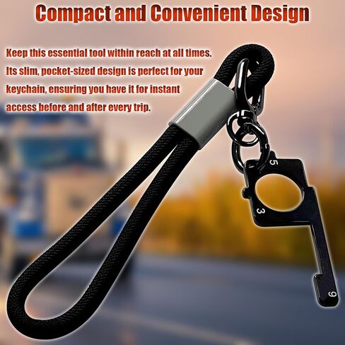 4-in-1 Truck Pre-Trip Inspection Tool with Metal Keychain and Spring O-Ring Fit for Brakes, Tires & Windshield in Saudi Arabia