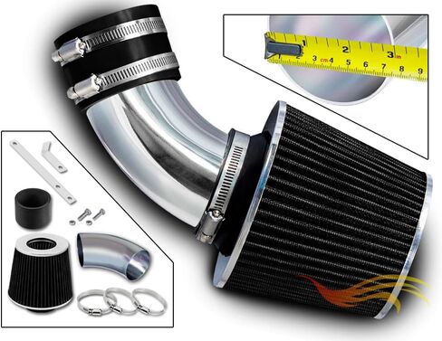 Rtunes Racing Short Ram Intake Kit + Filter Combo Compatible For 00-03 Rav4 2.0L / 04-05 Rav4 2.4L (Black) in Saudi Arabia