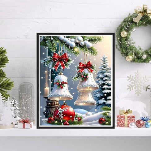 VIGEGU Christmas Paint by Numbers Kit for Adults Beginner with Frame,Red Truck Christmas Tree Paint by Number DIY Adult Paint by Number Kits for Home Decor 12x9 in in Kuwait