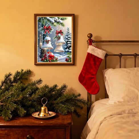 VIGEGU Christmas Paint by Numbers Kit for Adults Beginner with Frame,Red Truck Christmas Tree Paint by Number DIY Adult Paint by Number Kits for Home Decor 12x9 in in Kuwait