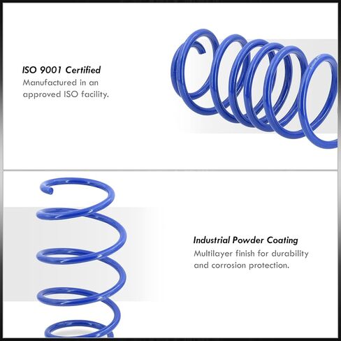 AJP Distributors JDM Suspension 1.5" Front & Rear Drop Lower Height Coil Lowering Sport Springs Kit Blue Compatible/Replacement For Civic FG FA FD Si 2006 2007 2008 2009 2010 2011 06 07 08 09 10 11 in Kuwait