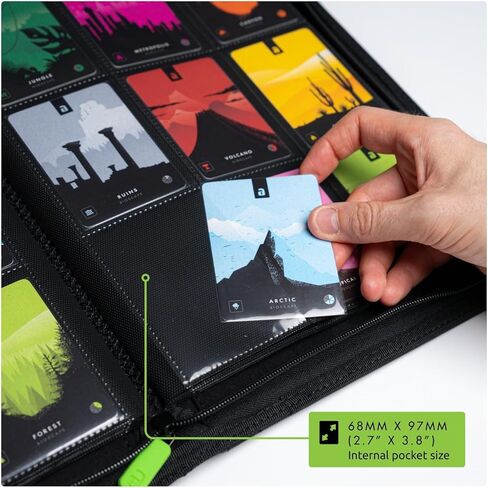 Vault X 9 Pocket Exo-Tec Zip Binder أسود + 400 Penny Sleeves مجموعة هدايا عيد الميلاد in Kuwait