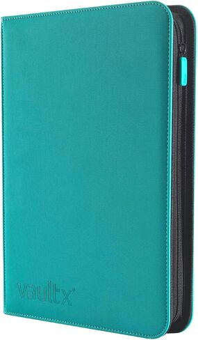 Vault X 9 Pocket Exo-Tec Zip Binder Teal + 400 Penny Sleeves Xmas Gift Bundle in Saudi Arabia