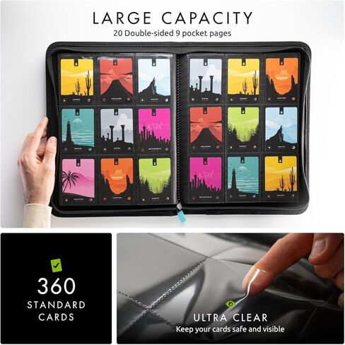 Vault X 9 Pocket Exo-Tec Zip Binder Teal + 400 Penny Sleeves Xmas Gift Bundle in Saudi Arabia