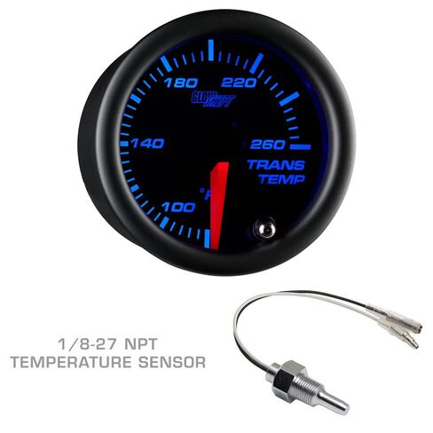 GlowShift Diesel Gauge Package Compatible with Chevrolet Chevy Silverado Duramax 2500 3500 2000-2006 - Tinted 7 Color 60 PSI Boost, 1500F EGT & Transmission Temp Gauges - Graphite Triple Pillar Pod in Saudi Arabia