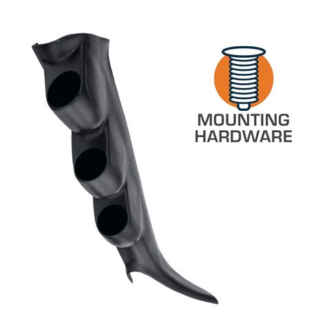 GlowShift Diesel Gauge Package Compatible with Chevrolet Chevy Silverado Duramax 2500 3500 2000-2006 - Tinted 7 Color 60 PSI Boost, 1500F EGT & Transmission Temp Gauges - Graphite Triple Pillar Pod in Saudi Arabia