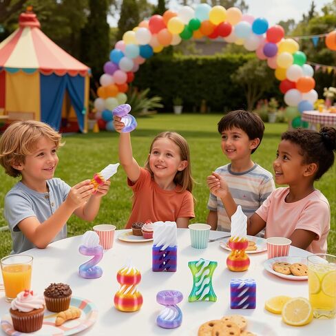 JOYIN 4 عبوات من ألعاب التململ المخروطية المستحيلة، 4 ألوان باستيل مختلفة ثلاثية الأبعاد مطبوعة حلزونية مخروطية مرنة مستحيلة الهرم العاب التململ لتخفيف التوتر، والأطفال البالغين تخزين عيد الميلاد in Kuwait