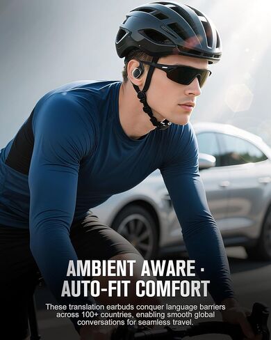 SANSUI Open Ear Headphones,Wireless Earbuds with Ergonomic Earhook,Bluetooth Headphones 5.4 with Noise Cancelling Mic,56H Playtime,IP55 Waterproof Ear Buds for Cycling,Running,Workout(Black) in Kuwait