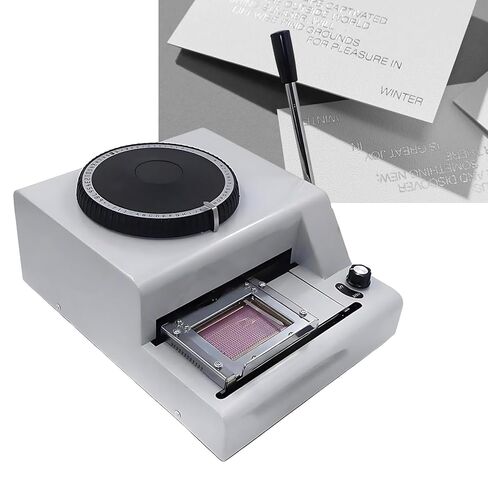 Stainless Steel Stamping Code Machine - Embossing Tool for DIY Projects, 85.5mm x 55mm Printing Area, 1-12 Lines Customization, Perfect for Personalized Production in Saudi Arabia
