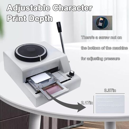 Stainless Steel Stamping Code Machine - Embossing Tool for DIY Projects, 85.5mm x 55mm Printing Area, 1-12 Lines Customization, Perfect for Personalized Production in Saudi Arabia