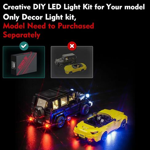 LED Light Compatible with Lego 76924 Speed Champions Mercedes-AMG G 63 & Mercedes-AMG SL 63 - No Models Only Light, Creative Lighting Set Accessories Compatible with Lego 76924 Set in Saudi Arabia