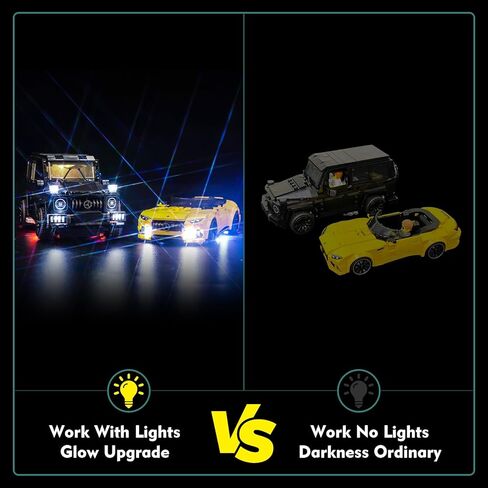 LED Light Compatible with Lego 76924 Speed Champions Mercedes-AMG G 63 & Mercedes-AMG SL 63 - No Models Only Light, Creative Lighting Set Accessories Compatible with Lego 76924 Set in Saudi Arabia