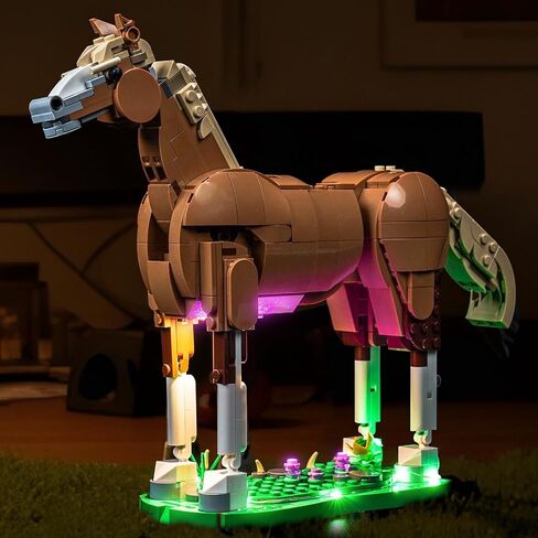 LED Lighting Compatible with Lego Beautiful Horse 31166 - JUST Lights,Light Kit Compatible with Lego Creator Horse 31166,NOT Included The Model in Saudi Arabia