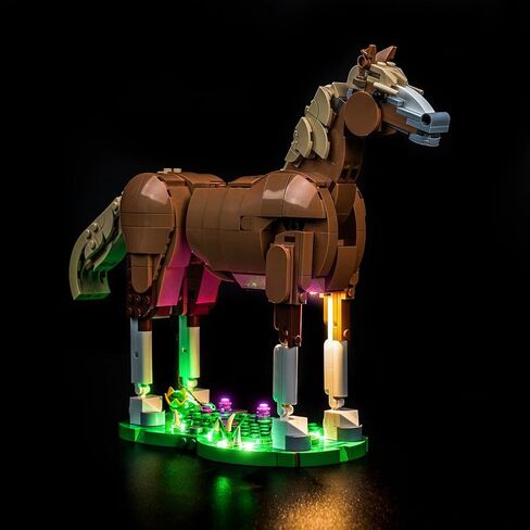 LED Lighting Compatible with Lego Beautiful Horse 31166 - JUST Lights,Light Kit Compatible with Lego Creator Horse 31166,NOT Included The Model in Saudi Arabia