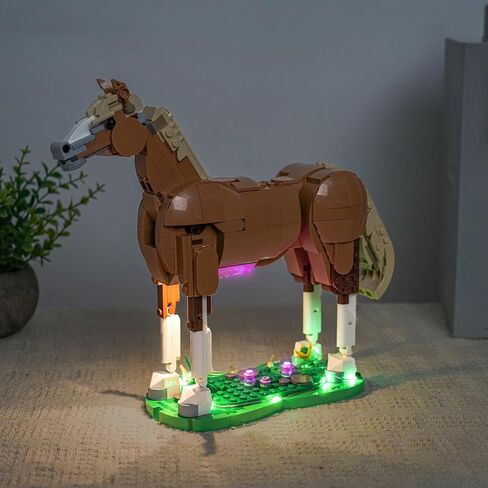 LED Lighting Compatible with Lego Beautiful Horse 31166 - JUST Lights,Light Kit Compatible with Lego Creator Horse 31166,NOT Included The Model in Saudi Arabia