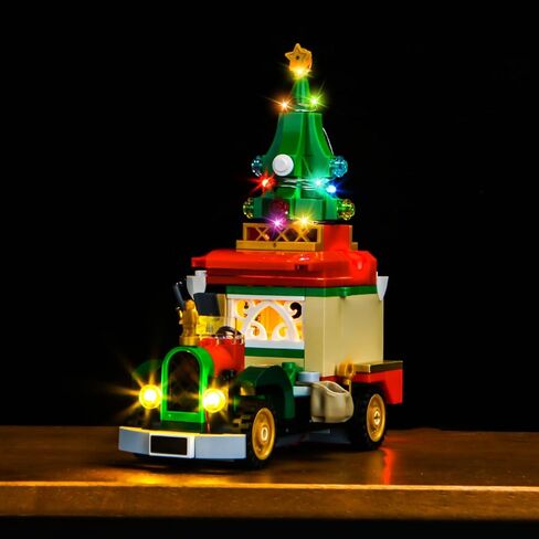 LED Lighting Compatible with Lego Santa's Delivery Truck 40746, Light Kit Compatible with Lego 40746, Giving Light to Model, NOT Included The Model SetTypical Version in Saudi Arabia