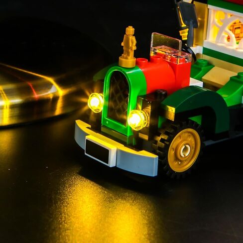 LED Lighting Compatible with Lego Santa's Delivery Truck 40746, Light Kit Compatible with Lego 40746, Giving Light to Model, NOT Included The Model SetTypical Version in Saudi Arabia