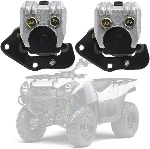 فرجار الفرامل الأمامية اليسرى اليمنى مع وسادات متوافقة مع Kawasaki Prairie 300 KVF300 Prairie 360 ​​KVF360 Prairie 400 KVF400 43080-5135 43080-5136 in Saudi Arabia