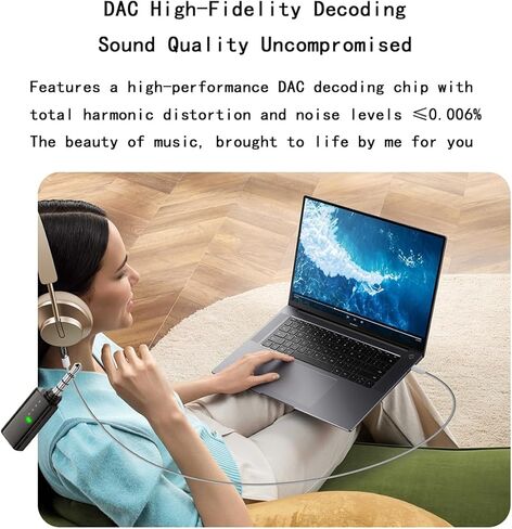 Headphone Jack Adapter,TypeC Female to 3.5mm Male Audio Cable Adapter,Dongle Compatible with MP3 Players, CD Players, Laptops, Tablets, Smartphone, Earbuds and Accessories in Saudi Arabia