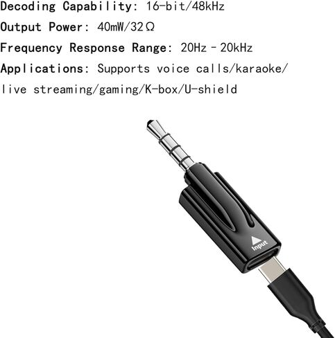 Headphone Jack Adapter,TypeC Female to 3.5mm Male Audio Cable Adapter,Dongle Compatible with MP3 Players, CD Players, Laptops, Tablets, Smartphone, Earbuds and Accessories in Saudi Arabia