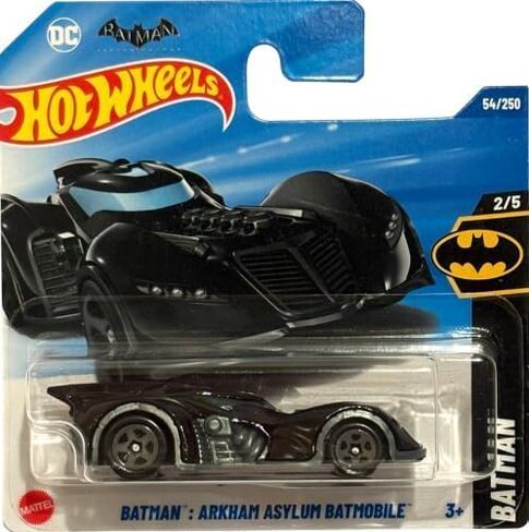Hot Wheels Batman Arkham Asylum Batmobile Black HYX81 - موديل DC مرخص - سلسلة باتمان 2025 - 1:64 in Saudi Arabia