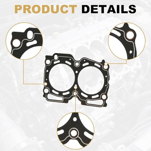Partsflow Head Gasket Set W/ 12 Head Bolts for Subaru Legacy 2000-2003 for Outback 2000-2003 for Impreza 1999-2003 for Forester 1999-2003 for Subaru Baja 2003 OE#ES72212 in Saudi Arabia
