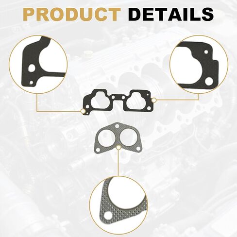 Partsflow Head Gasket Set W/ 12 Head Bolts for Subaru Legacy 2000-2003 for Outback 2000-2003 for Impreza 1999-2003 for Forester 1999-2003 for Subaru Baja 2003 OE#ES72212 in Saudi Arabia