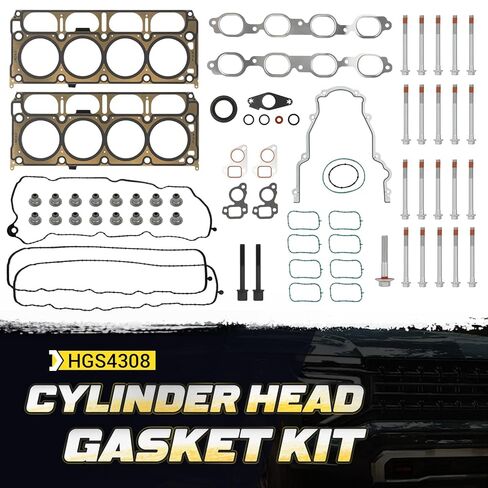 HS26744PT مجموعة حشية رأس الأسطوانة مع مسامير الرأس المتوافقة مع Chevy Silverado 1500 Suburban Tahoe 5.3L V8، لـ GMC Sierra Yukon XL 5.3 V8 L83 L8B 2014-2020 استبدل HGS4308 12657968 in Kuwait