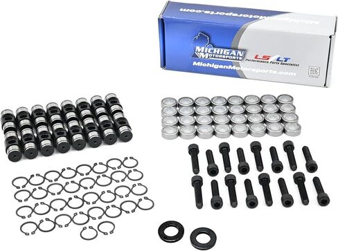 Michigan Motorsports Gen V/LT Rocker Arm Trunion Upgrade Kit - Fits Gen V LT1 LT4 LV3 L83 L86 Engines - Enhances Valvtrain Stability & Durability in Saudi Arabia