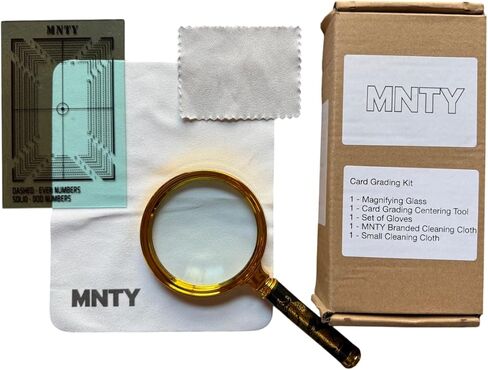 مجموعة تصنيف بطاقات MNTY مع عدسة مكبرة وأداة توسيط وقفازات وأقمشة تنظيف ومجموعة صيانة مجموعة البطاقات الاحترافية in Kuwait
