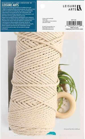 مجموعة الحقيبة النباتية من Leisure Arts Macrame للبالغين والمبتدئين - شماعة نباتية يمكنك صنعها بنفسك in Saudi Arabia
