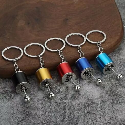 Metal Car Gear Shift Keychain – 6-Speed Manual Transmission Key Chain, Mini Shifter Gift for Car Enthusiasts, Metal Key Ring Accessory in Saudi Arabia