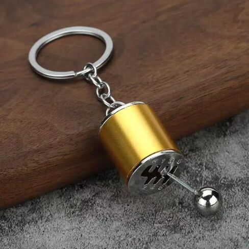 Metal Car Gear Shift Keychain – 6-Speed Manual Transmission Key Chain, Mini Shifter Gift for Car Enthusiasts, Metal Key Ring Accessory in Saudi Arabia