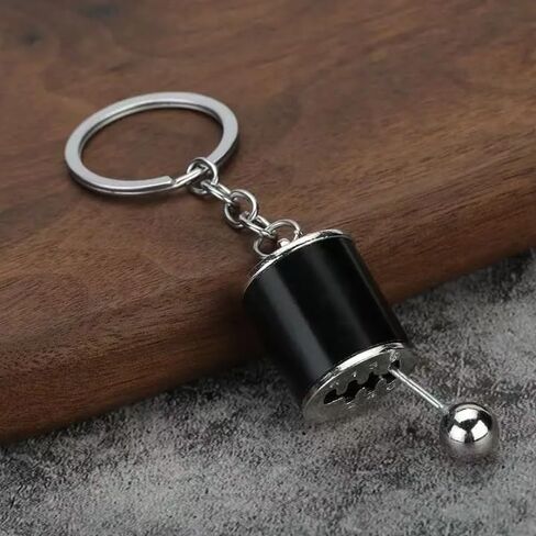 Metal Car Gear Shift Keychain – 6-Speed Manual Transmission Key Chain, Mini Shifter Gift for Car Enthusiasts, Metal Key Ring Accessory in Saudi Arabia