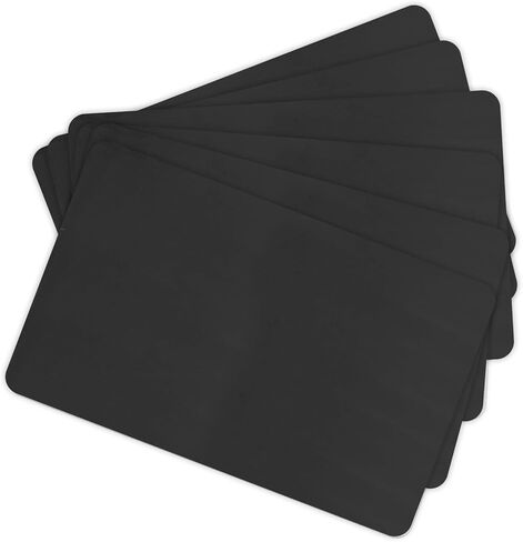 100 حزمة - بطاقات PVC سوداء ZSZ، بطاقات بلاستيكية CR80 سعة 30 مل لطابعات شارات هوية الصور in Kuwait